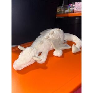 Jellycat Large  Snow Dragon Plush White Silver  Wings Stuffed Animal SNW2DD NWT